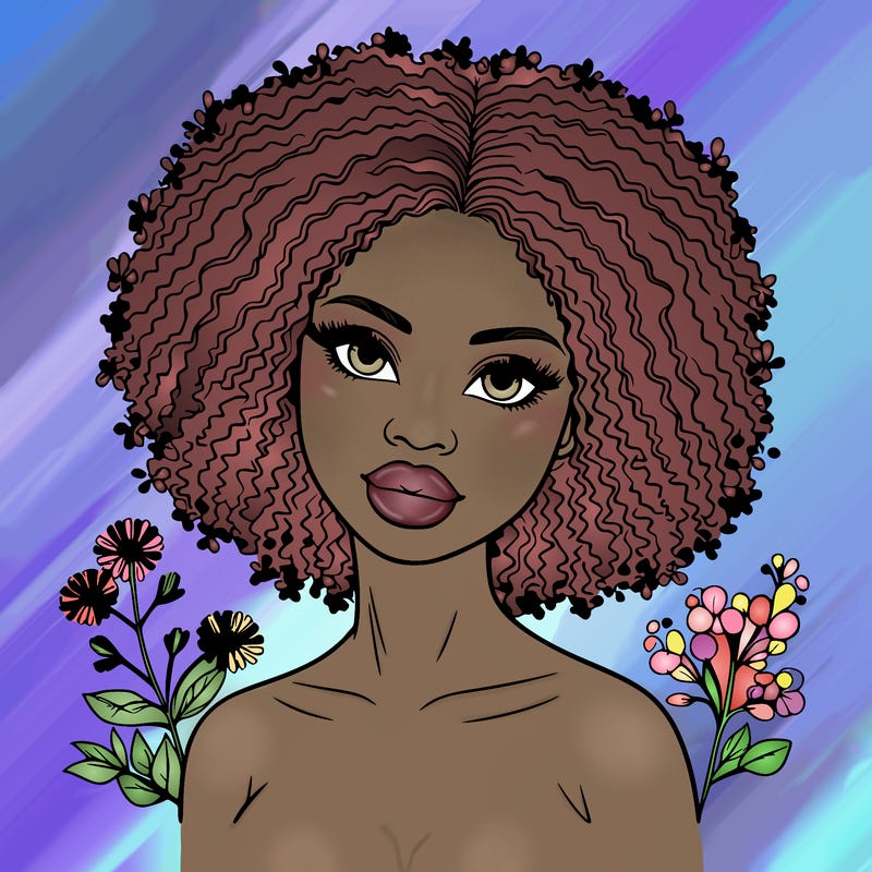 beautiful african american woman