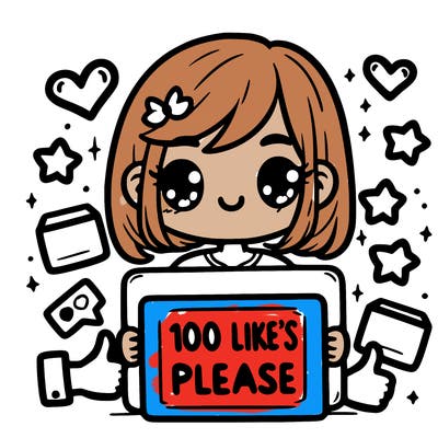 100 like’s please