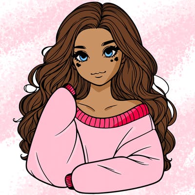 a beautiful girl in a big sweatshirt