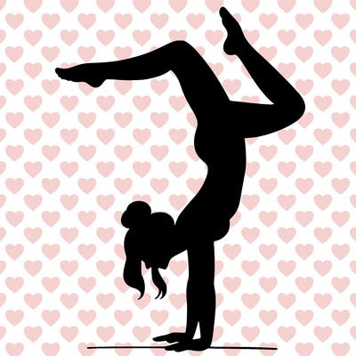a woman doing a handstand