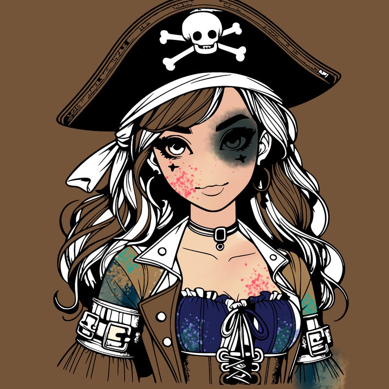 realistic pirate girl