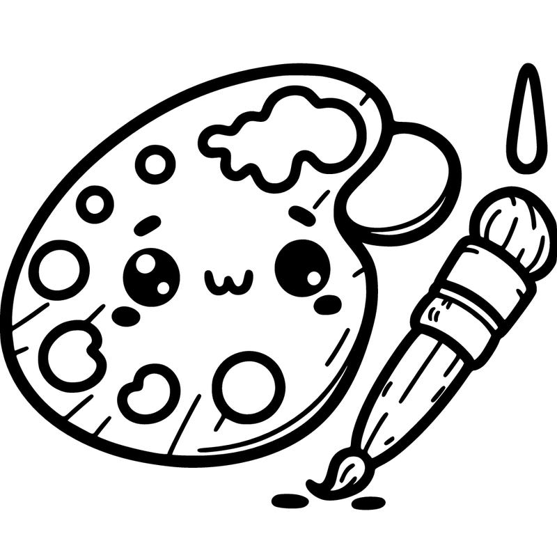 paint brush palette painter