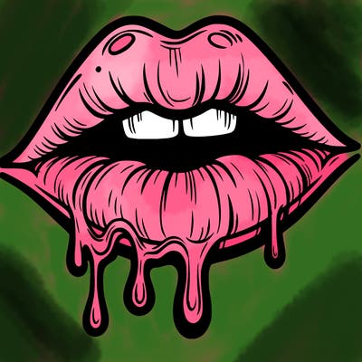 lips that look realistic and drip