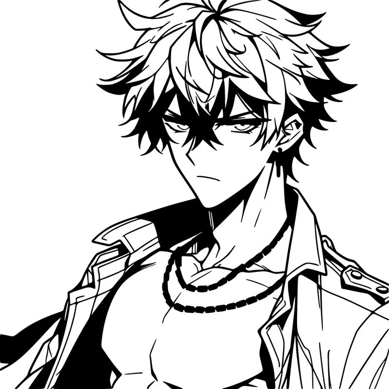 hot badass anime boy