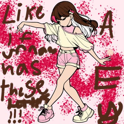 realistic girl danceing