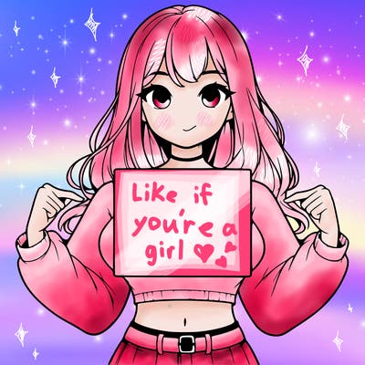 girl holding a blank sign in a long sleeve crop top