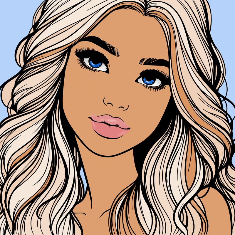 beautiful realistic girl