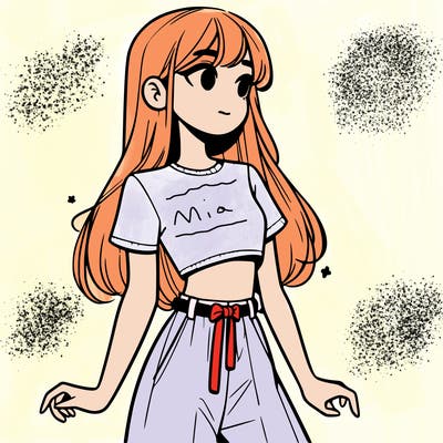 girl in a cute crop top