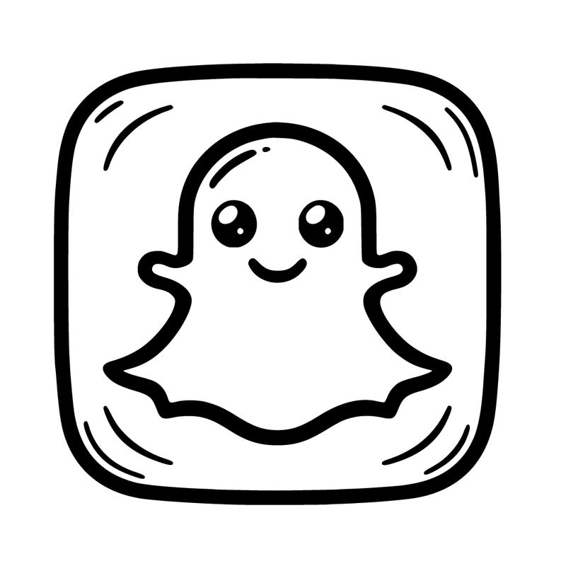 the snapchat plain logo