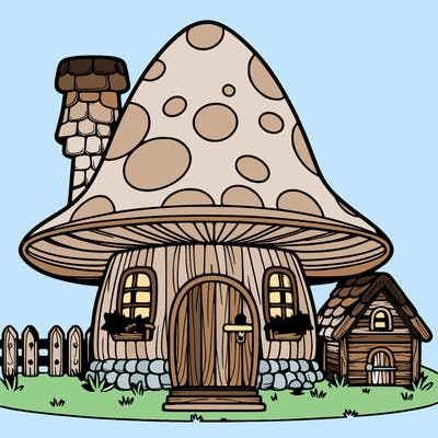 mushroom house