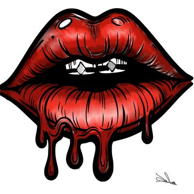 lips that look realistic and drip