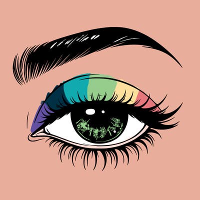 eye closed realistic