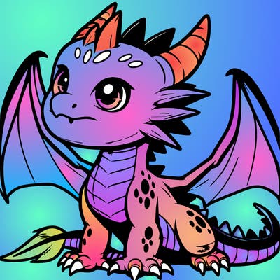 fierce baby night dragon