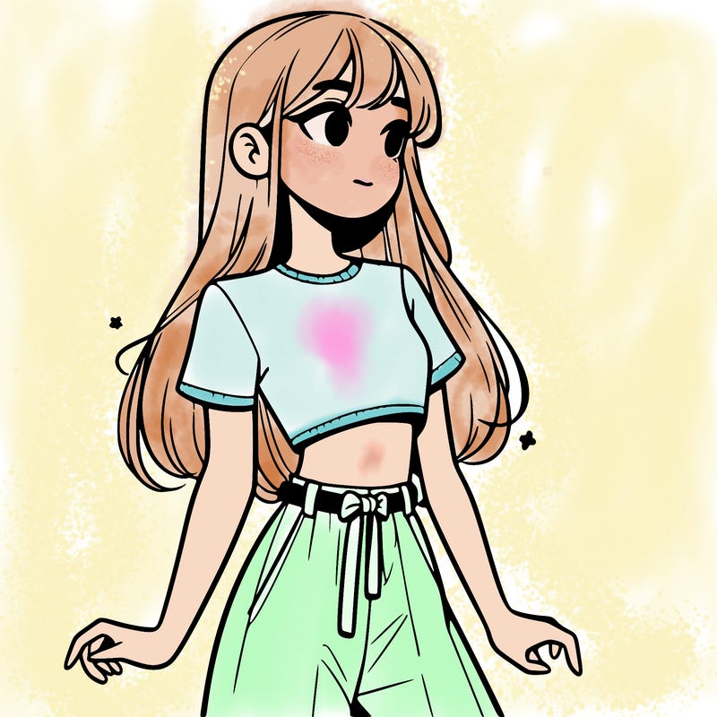 girl in a cute crop top