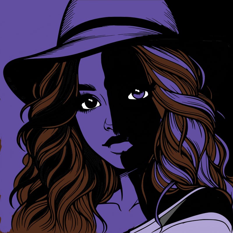 realistic girl with hat