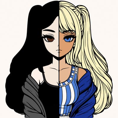 realistic girl split