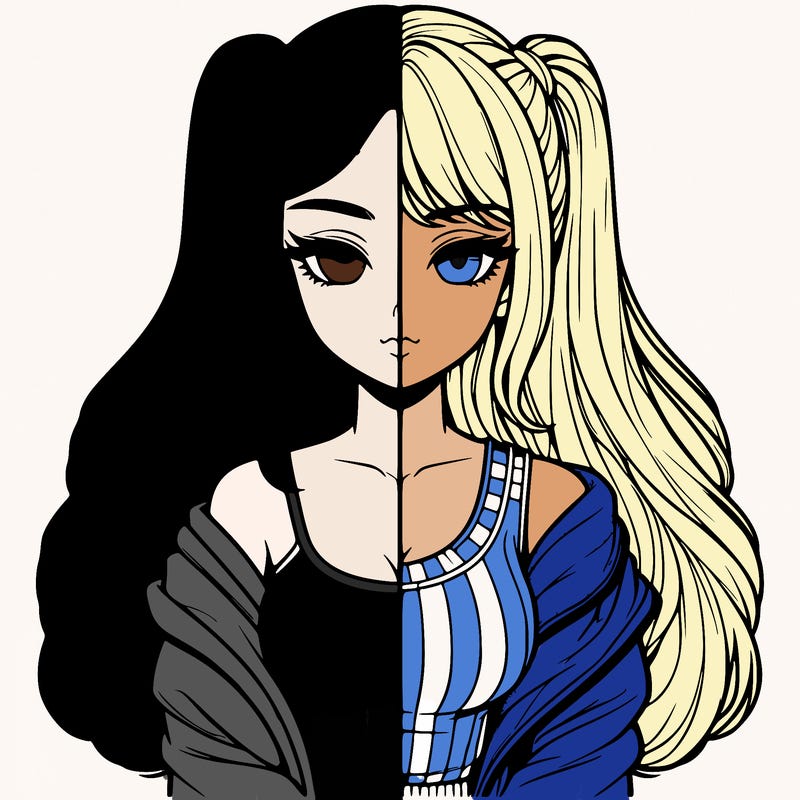 realistic girl split