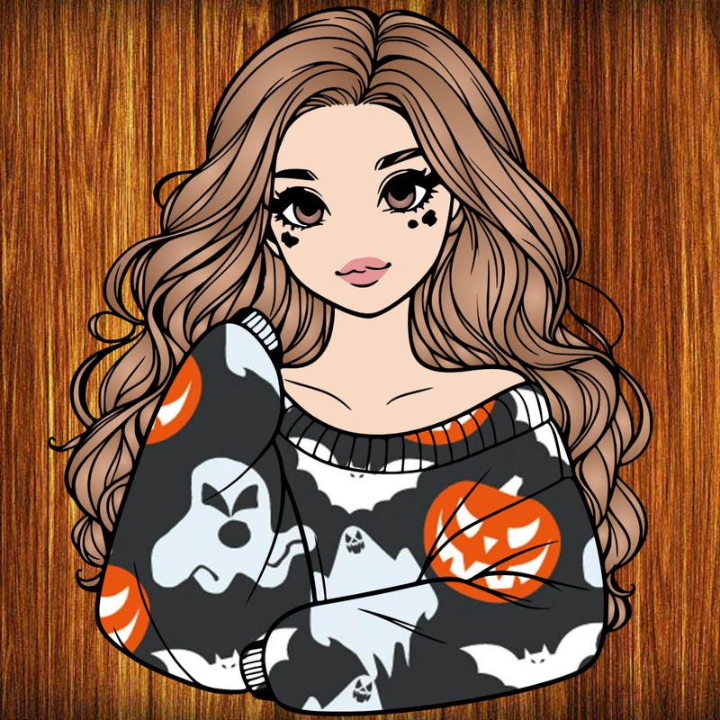 a beautiful girl in a big sweatshirt