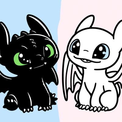 toothless and light fruy