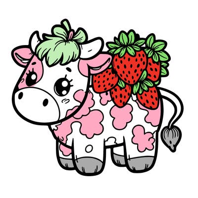 strawberry cow