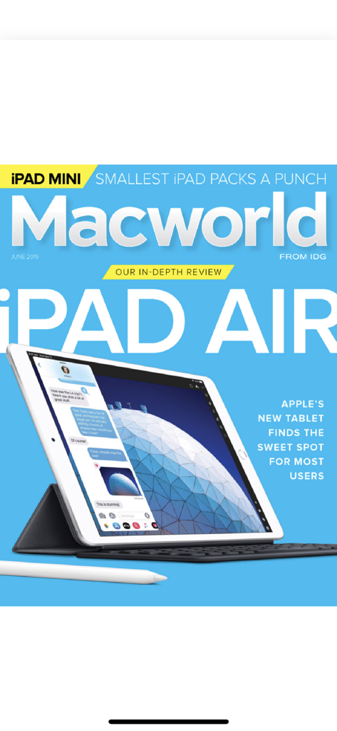 Portada de Macworld Revista Digital con una reseña detallada del iPad Air.