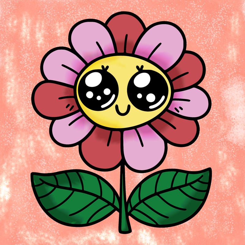 flower with eyes