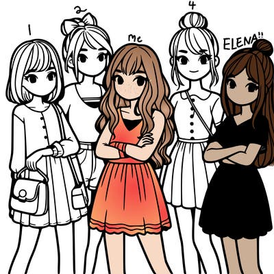 group of girls