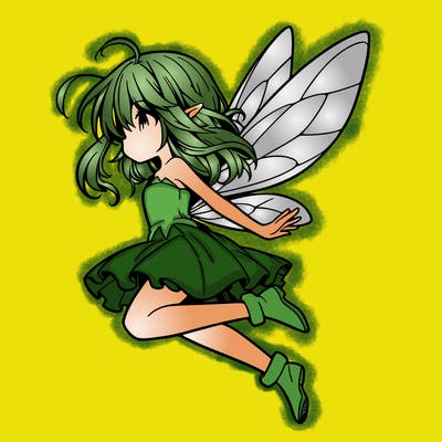 manga fairy flying
