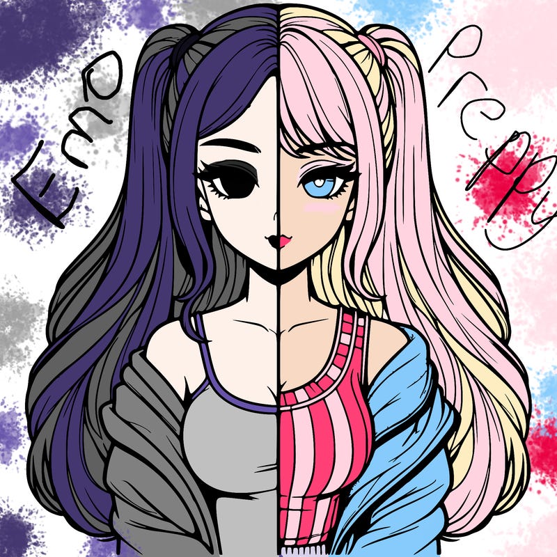 realistic girl split