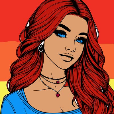 detailed realistic girl