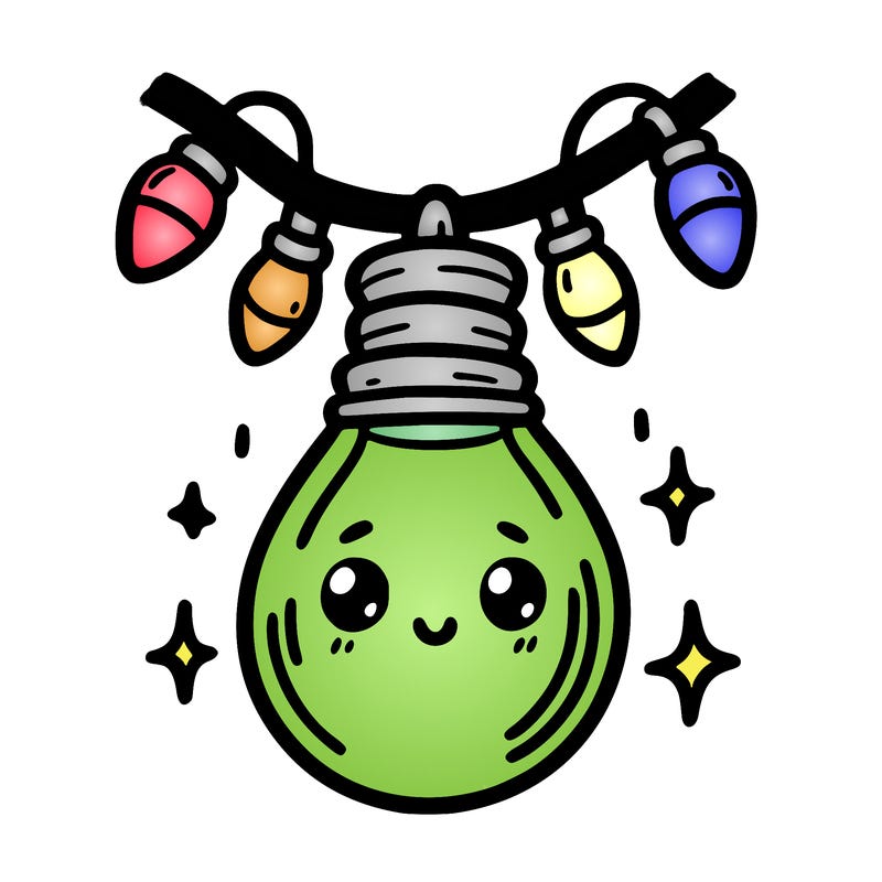 small bulb of a garland