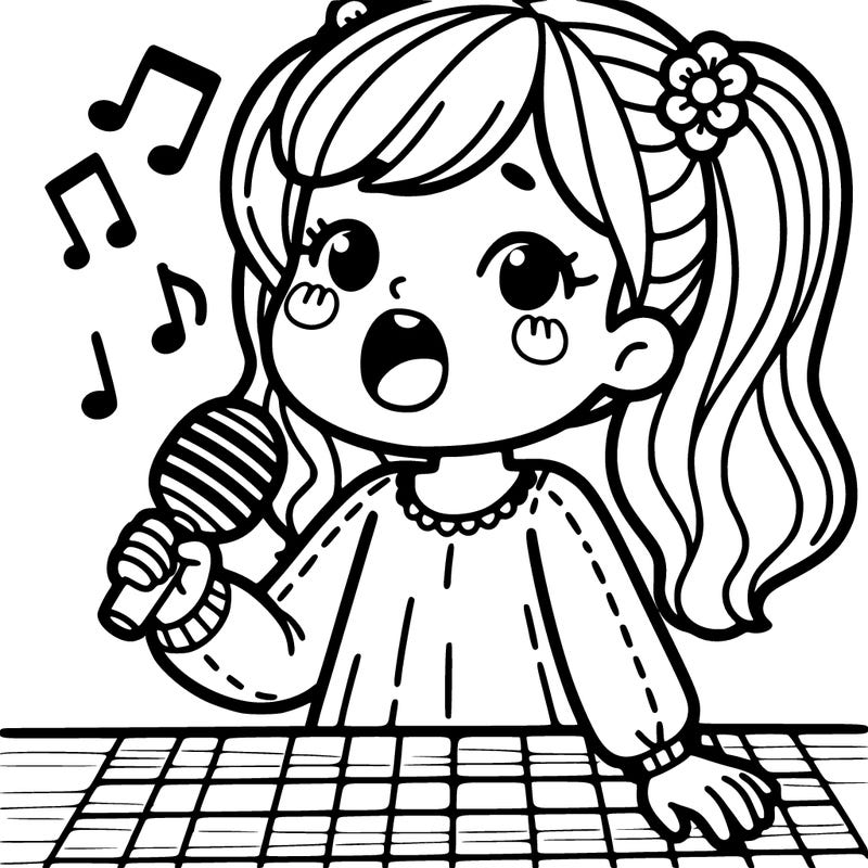 girl singing