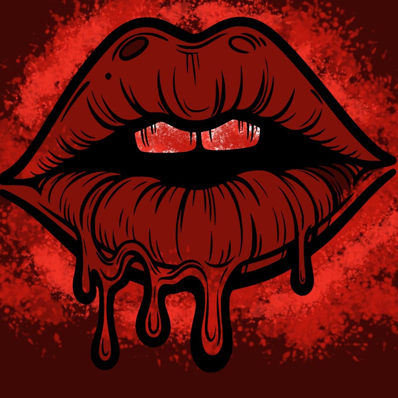 lips that look realistic and drip