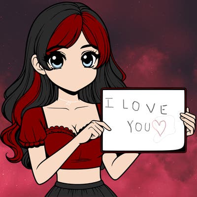 realistic pretty girl holding blank sign