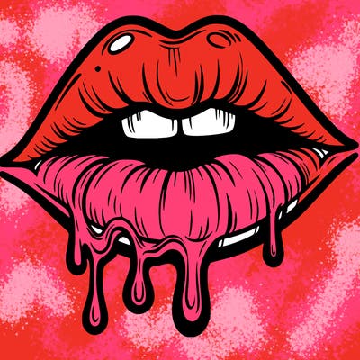 lips that look realistic and drip