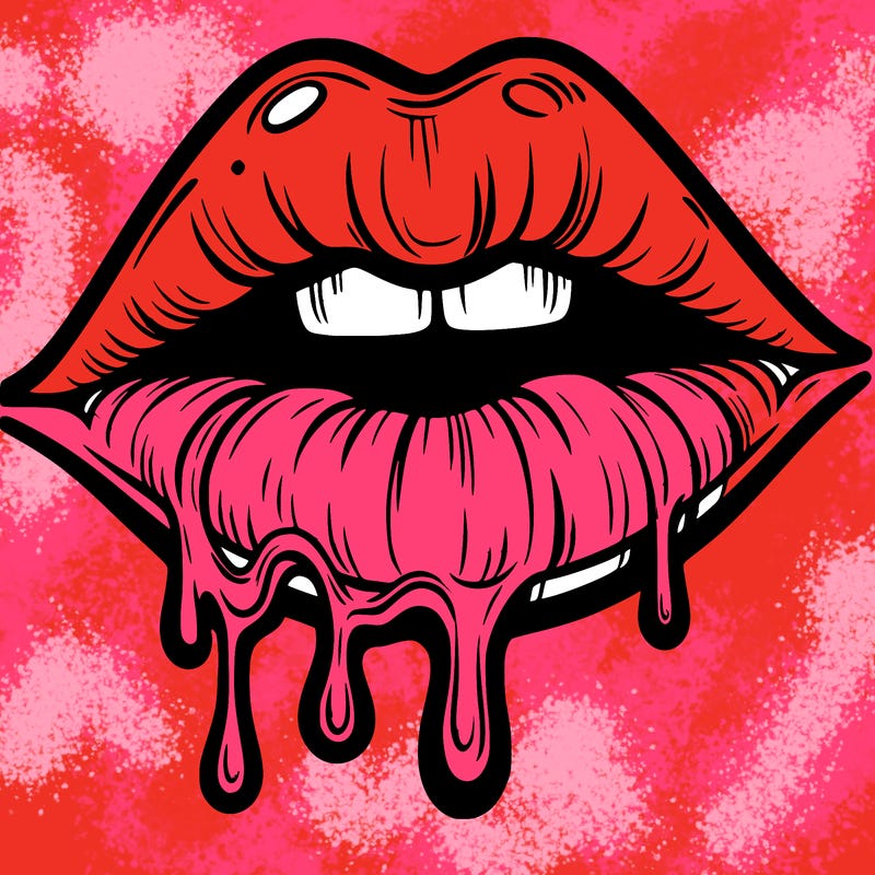 lips that look realistic and drip