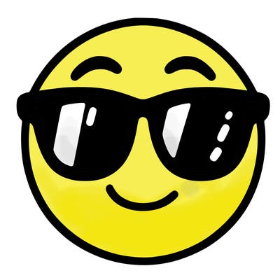 emoji with sunglasses