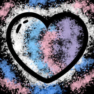 a blank heart