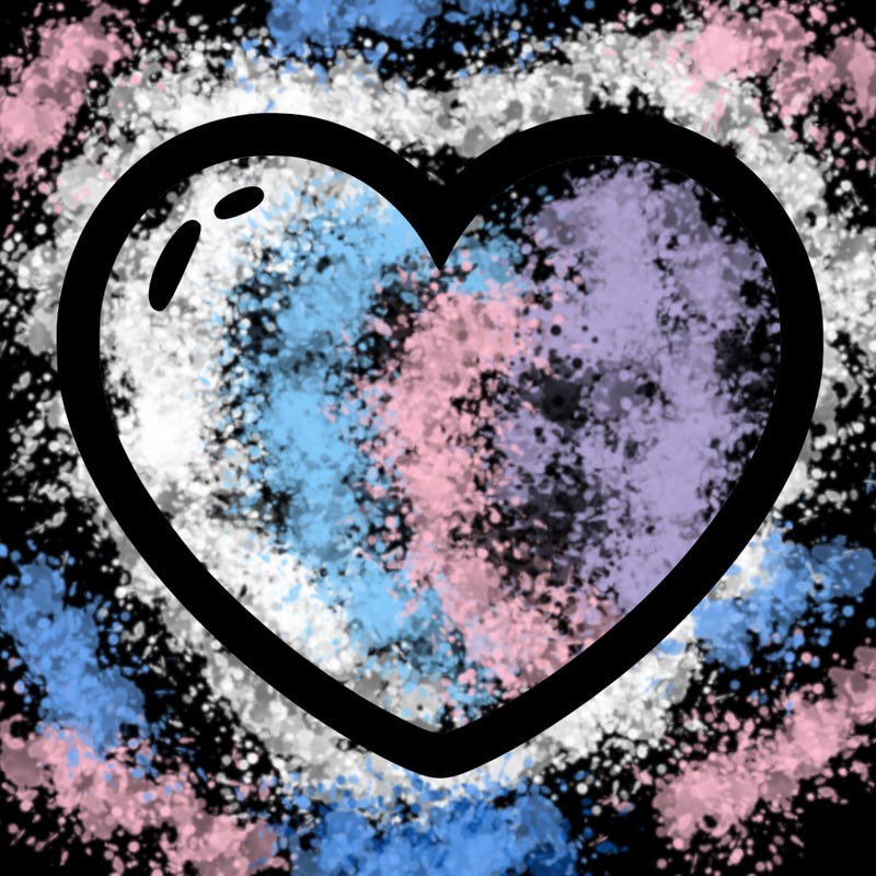 a blank heart