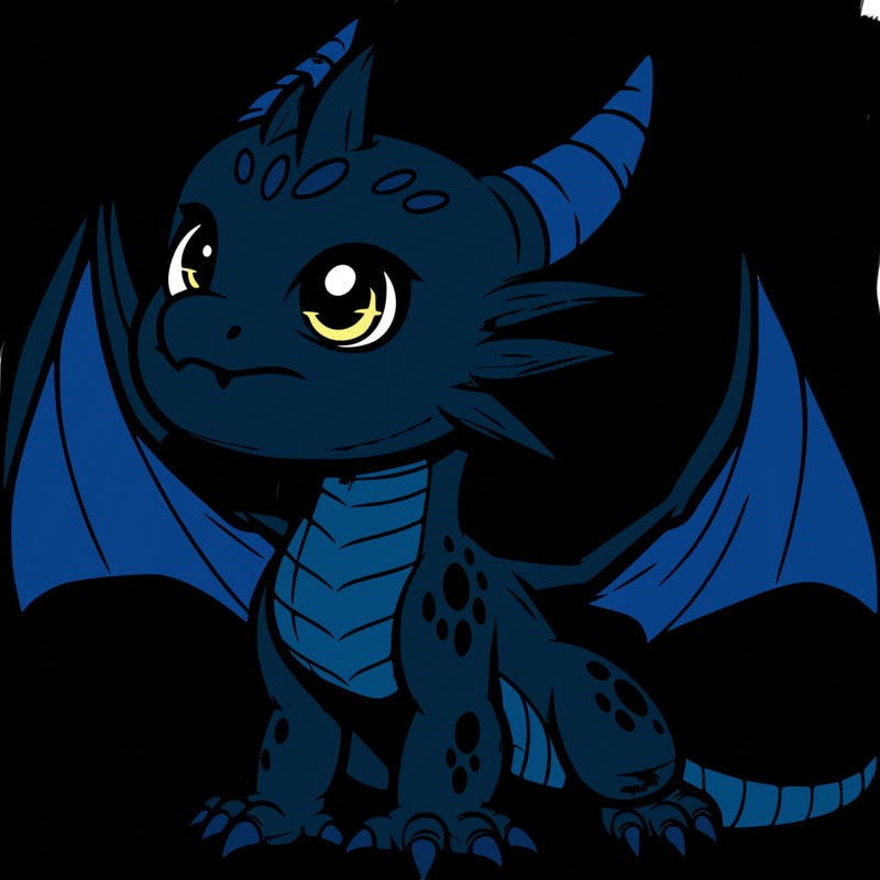 fierce baby night dragon