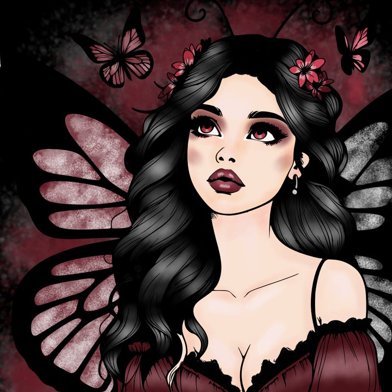 butterfly fairy realistic girl