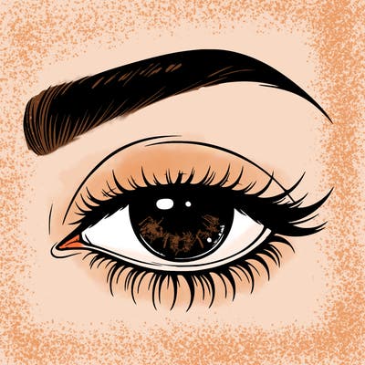 eye closed realistic