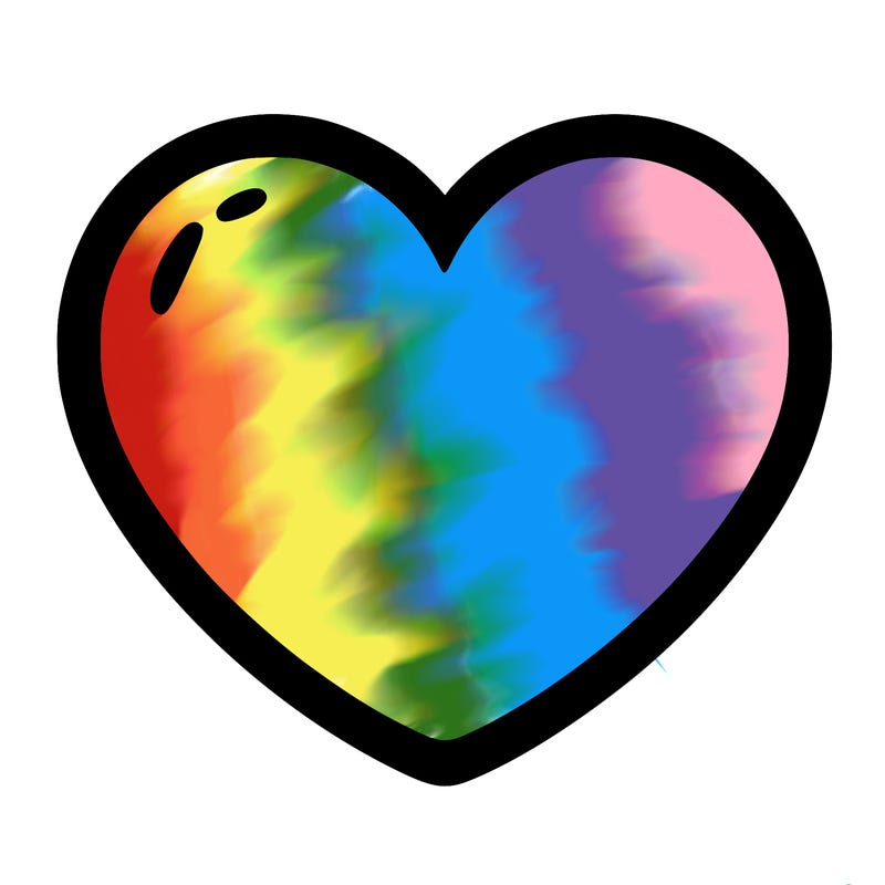 a blank heart