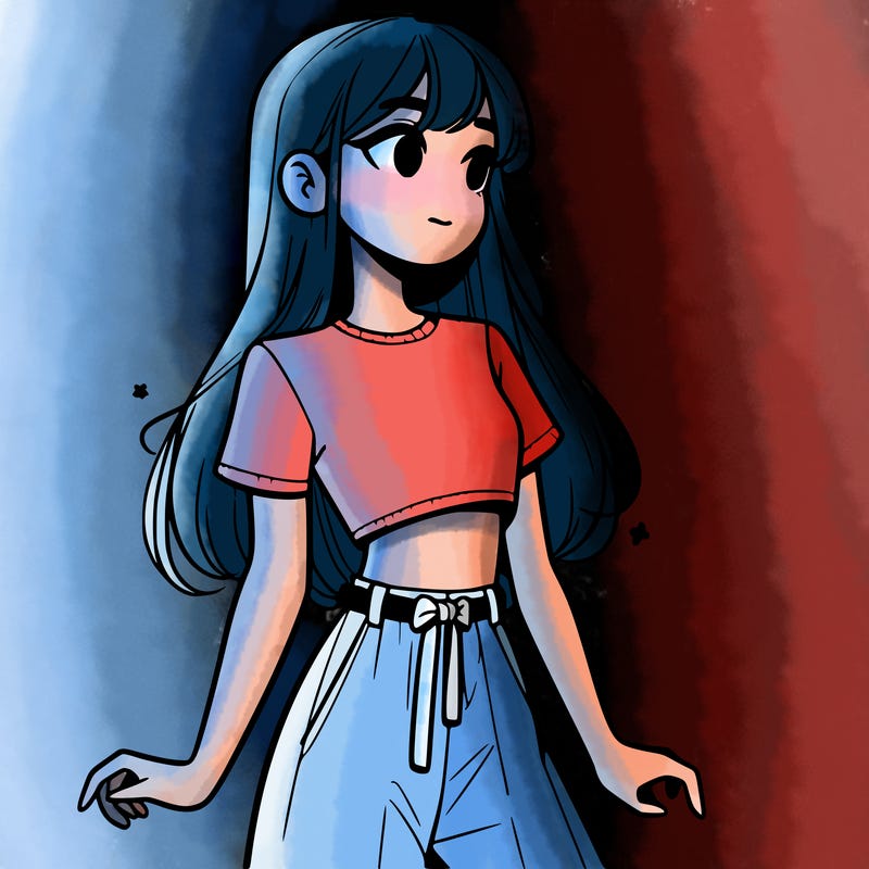girl in a cute crop top