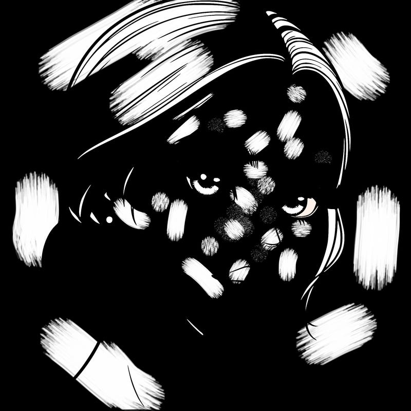 realistic girl with lashes