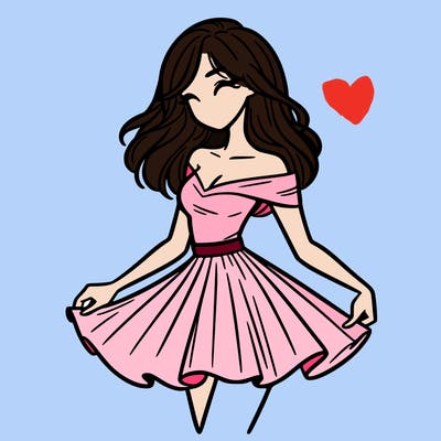 woman in skirt