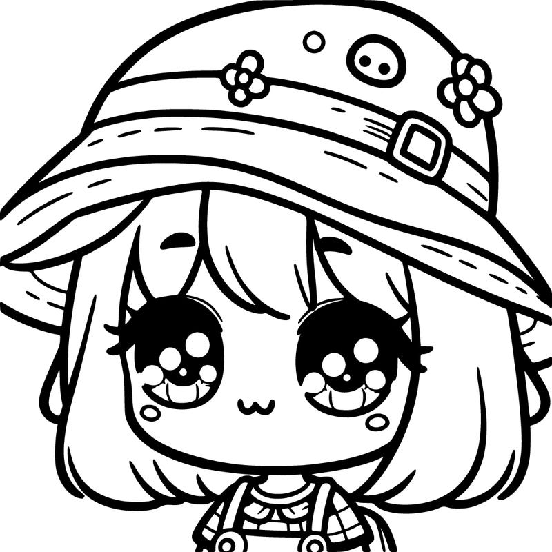 cute bucket hat girl