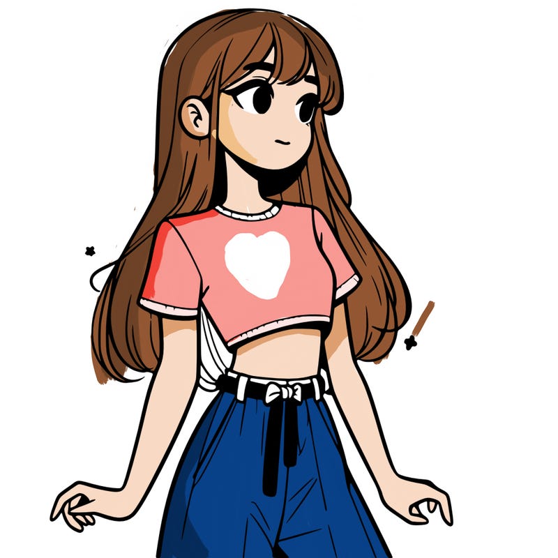 girl in a cute crop top