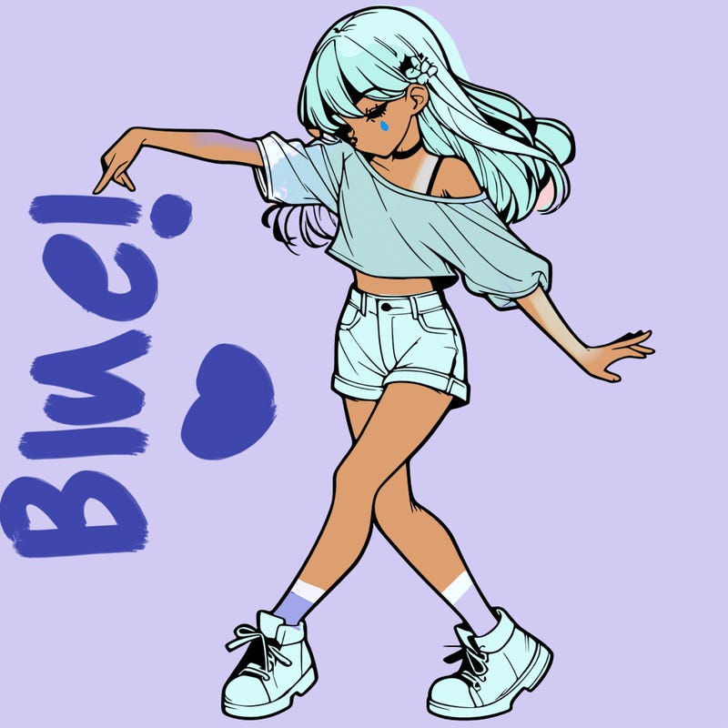 realistic girl danceing