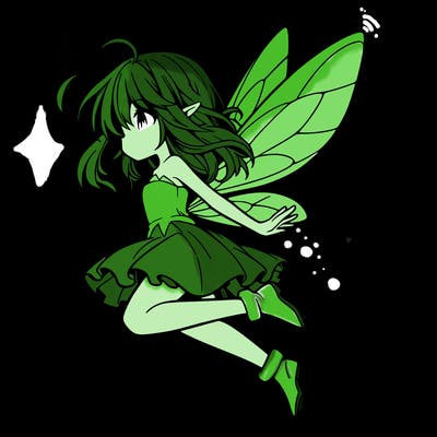 manga fairy flying